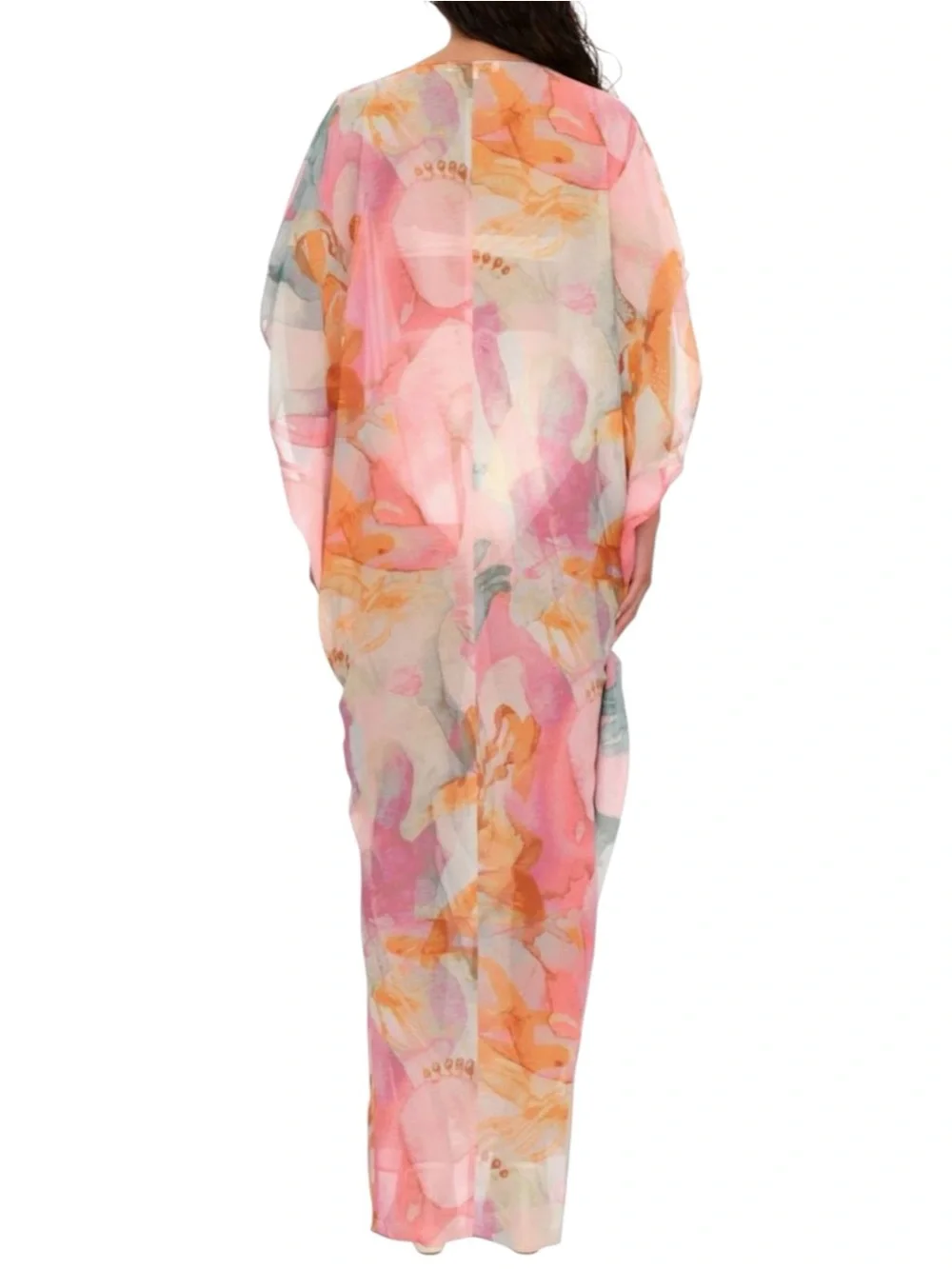 NWT Andrea Iyamah Adi Kaftan Dress or Cover Up Size S / M - Picture 4 of 12